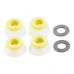 Амортизаторы для скейтборда Bones Medium Set Yellow/White Амортизаторы для скейтборда Bones Medium Set Yellow/White